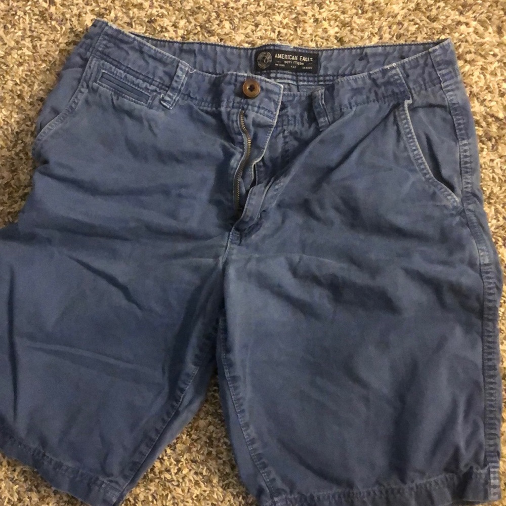 Blue American eagle 33 waist shorts